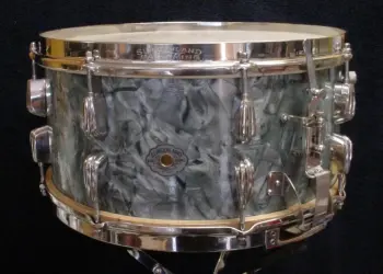 1947-49 SLINGERLAND 7 x 14 *BLUE DIAMOND PEARL RADIO KING MODEL