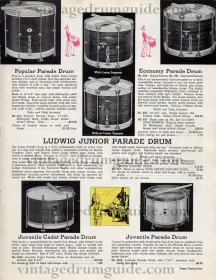 Ludwig badge on Parade drum.