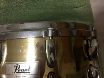 90's Pearl B-5314D 14&quot;x6.5&quot; Brass Snare
