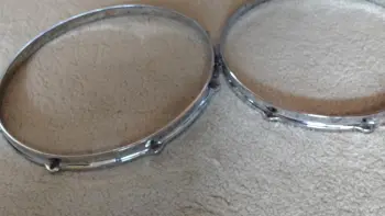 Gretsch Die Cast hoops 14 inch snare,  Round badge era