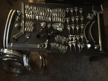 ~ HUGE Vintage Ludwig Parts Lot ~ Just about everything.