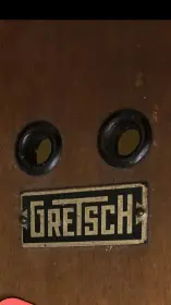 Old Gretsch Bass Drum Badge Info