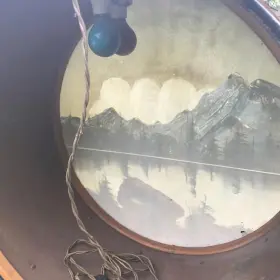 1920’s Ludwig &amp; Ludwig factory painted drum head