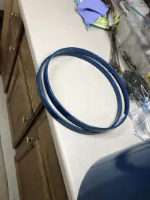 Removing old paint from wooden hoops...