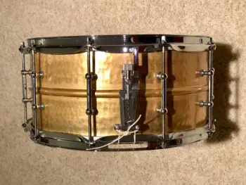 Ludwig 6.5x14 Hammered Brass Snare!
