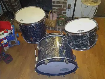 Rogers Black Diamond Pearl Drums For....