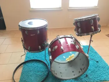 Rogers Red Sparkle Drums
