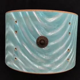Gretsch Round Badge Aqua Satin Flame 14 inch floor