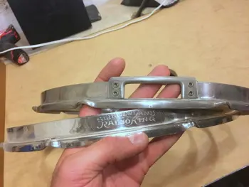 Engraved Nickel Radio King Snare Rims for 16&quot; FT Rims