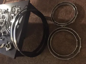 Huge Vintage Ludwig Parts lot and hoops