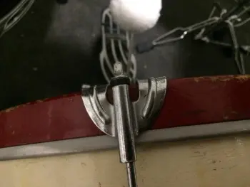 Ludwig marching bass drum claw question!!