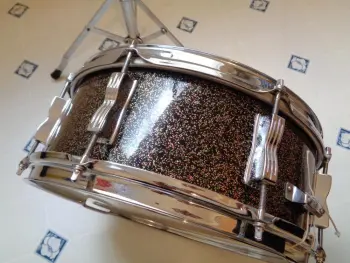 Vintage early 60’s Ludwig Jazz Festival 5” x 14” snare drum in (Rare!) Galaxy Sparkle