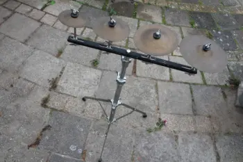 1980s Pearl Deluxe cymbals &amp; 903E cymbal effect stand