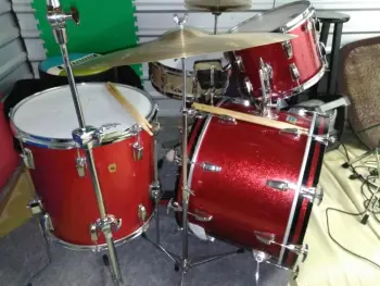 Ludwig Red Sparkle Drums