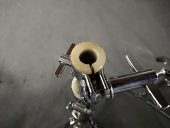 Replacing the nylon tube bushing on older cymbal stands