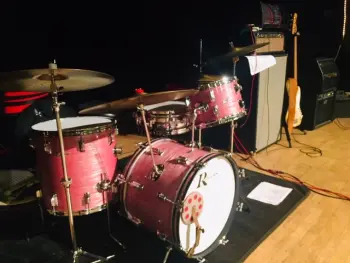 1965 Rogers SwingTime No. 2816 Outfit in Wine Red Ripple Pearl