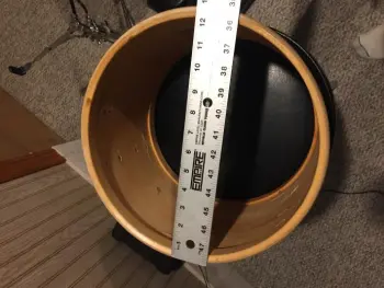 Slingerland 9x12 Tom Yellow (Gold) Satin Flame