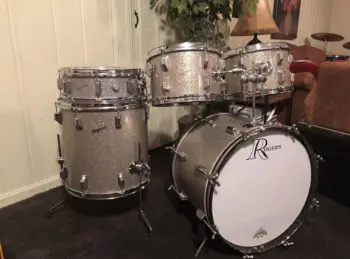 1965 Rogers Top Hat in Silver Sparkle