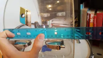 1976 Vistalite bearing edges and tom depth question