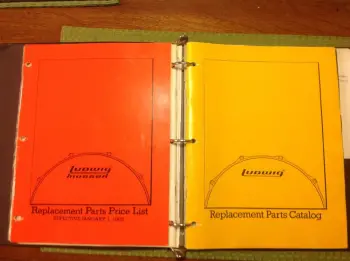 My 80's Ludwig Dealer binder