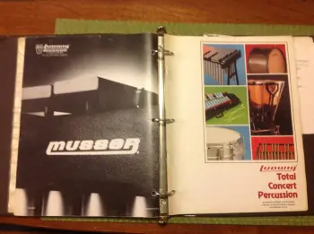 My 80's Ludwig Dealer binder