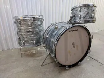 1960's Slingerland Light (Sky) Blue Pearl 14x20, 16x16 &amp; 8x12