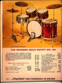 Slingerland Tempo King Pedal and Flat Base Hi-Hat Stand