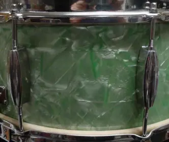 1939-41 SLINGERLAND 6.5 x 14 GENE KRUPA *SEA GREEN RADIO KING MODEL