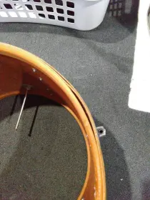 Which separated first, the shell or the re-ring?
