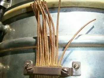 Wanted p338 strainer, late 20's Ludwig S. flange NOB hoop