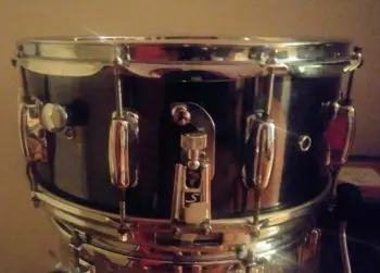 Slingerland.Black Chrome Over Wood Snare Drum