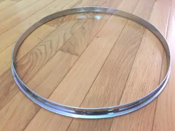 Vintage Chrome Over Brass Snare Hoops