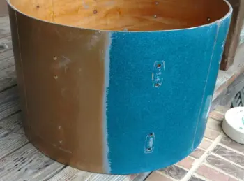 Paint stripping over a wrap