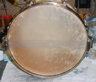 1939-41 SLINGERLAND 7 x 14 SILVER SPARKLE HOLLYWOOD ACE MODEL RADIO KING