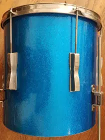 '60s Ludwig 14x14" Club Date Floor Tom Blue Sparkle