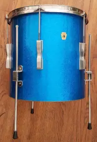 '60s Ludwig 14x14" Club Date Floor Tom Blue Sparkle