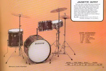 Vintage Ludwig 3-ply, 12x18 Bop!