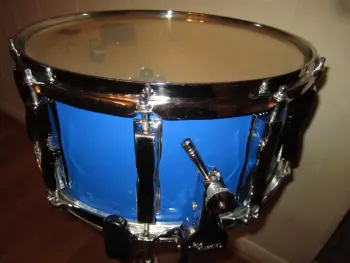 Ludwig Snare Drum L 472 Rock/Concert 14X6.5 Blue Cortex P87 Wire Strainer 1980s