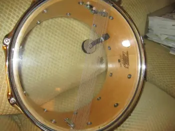 Ludwig Snare Drum L 472 Rock/Concert 14X6.5 Blue Cortex P87 Wire Strainer 1980s