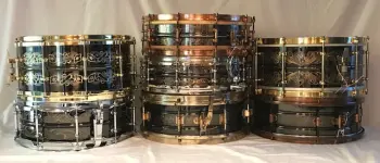 Engraved Snare Drums