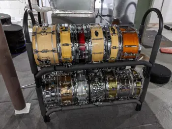 DIY Snare Drum Display/Storage Rack