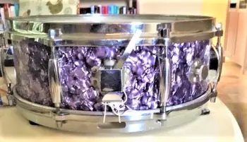 Purple Diamond Pearl Snare Drum