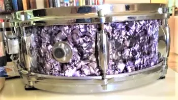 Purple Diamond Pearl Snare Drum