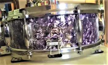Purple Diamond Pearl Snare Drum
