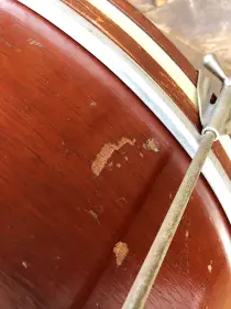 FOR SALE: Vintage 1961 Ludwig 12x20 Hobby Bass Drum in Mahogany