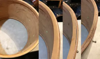 FOR SALE: Vintage 1961 Ludwig 12x20 Hobby Bass Drum in Mahogany