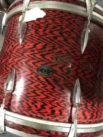 FOR SALE: MIJ "Red Tiger" 20/13/16 Set (+ a sorta matched Rogers tom)