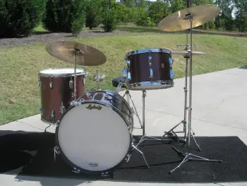 Ludwig 1968 Burgundy Sparkle Drum Kit