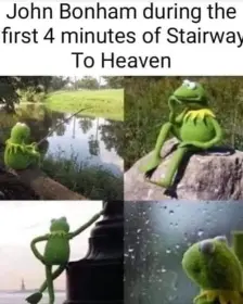 John Bonham during first four minutes of Stairway To Heaven