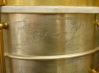 [B]EARLY 1920s C. G. CONN (SPECIAL ORDER*) 7 x 14 (SILVER/GOLD PLATE)